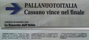 2015.03.28 Gazzetta dell'Adda